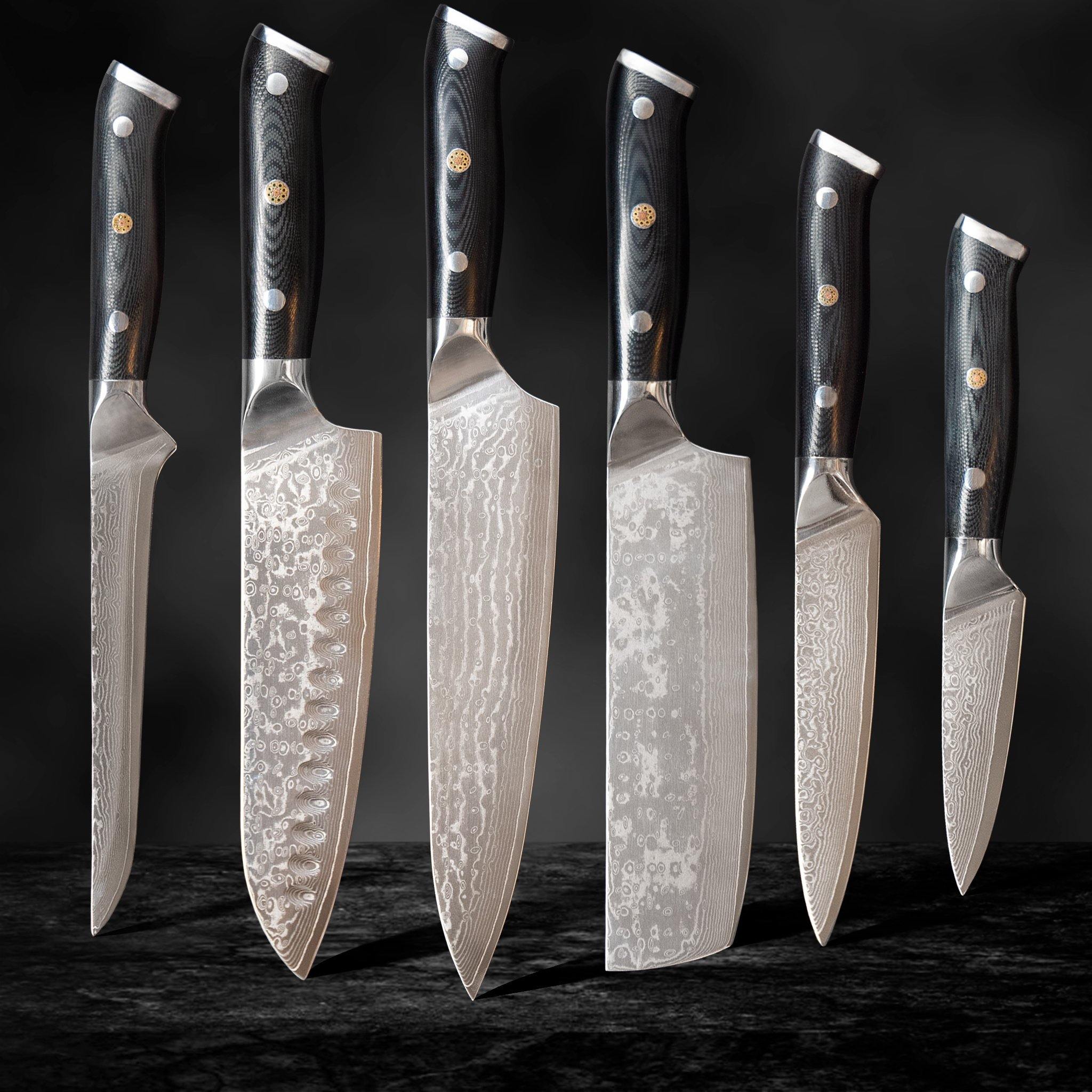  FINDKING Dynasty Series Clad Steel Knives Set of 4